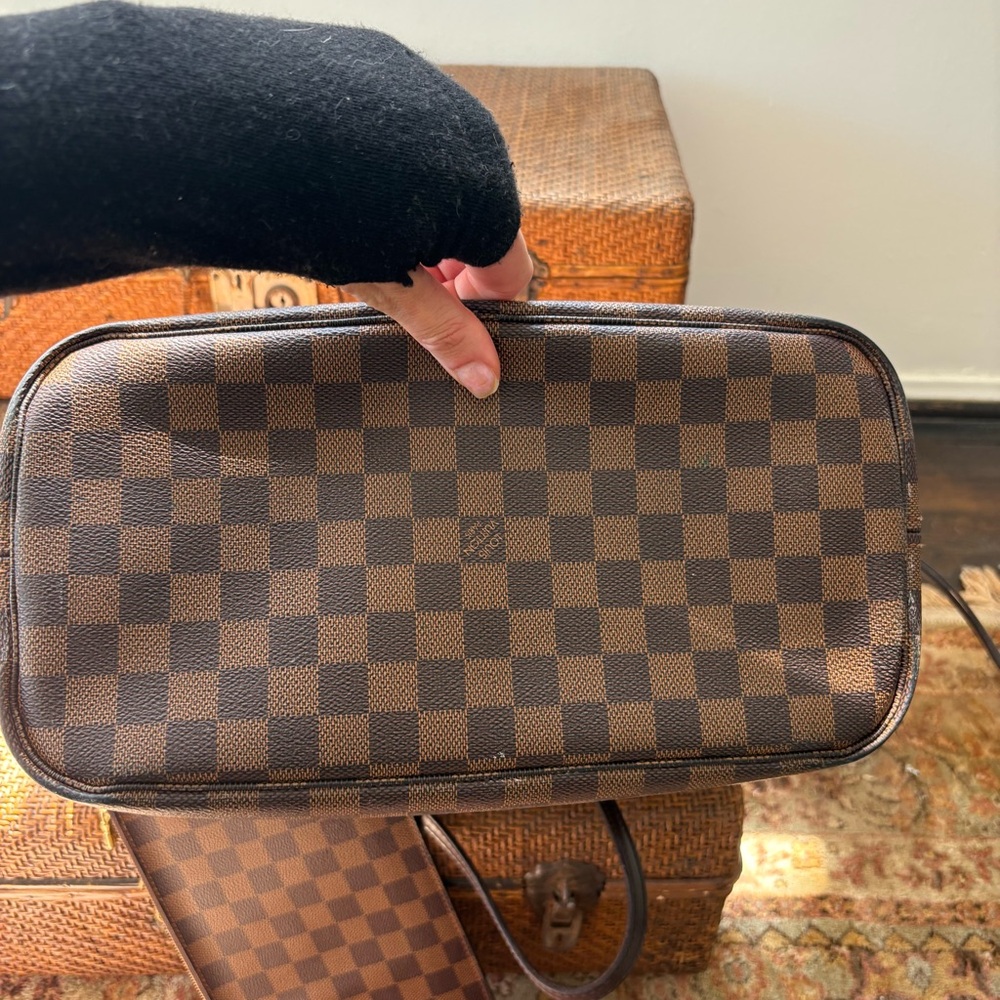 Louis Vuitton Neverfull MM Damier Brown Tote Bag - Picture 12 of 14